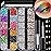 Flat Back Rhinestone Kits Colorful Rhinestones+Crystal AB&Transparent White Face Gems Nail Gem with Quick Dry Makeup Glue+Picker Pencil+Tweezer for Bedazzling Face Makeup and Nail Art