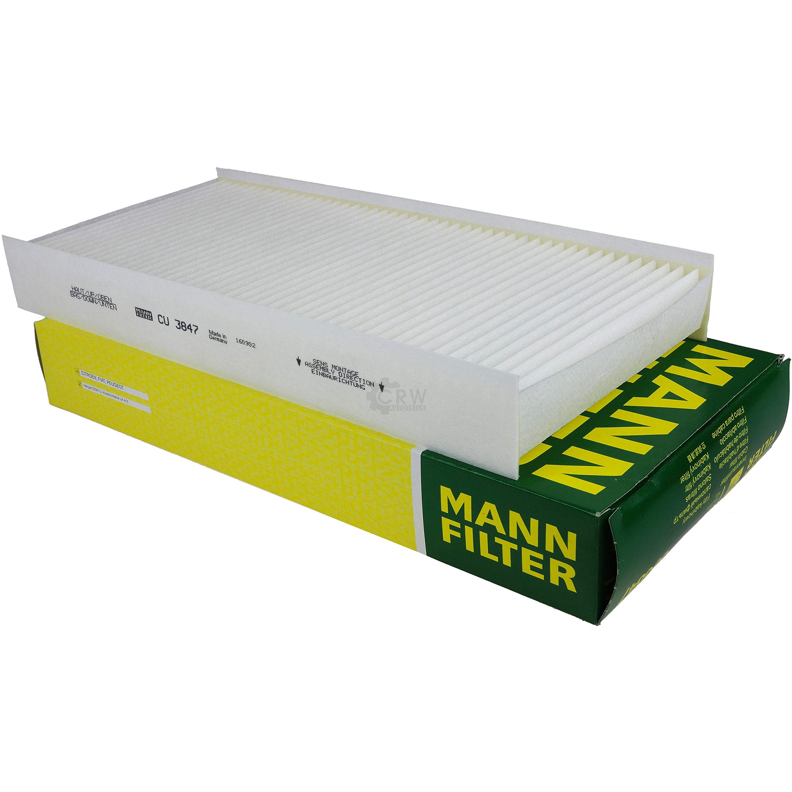 Paquete de inspección Kit de mantenimiento de filtros con filtro de aceite HU 711/51 x, filtro de aire C 35 160/1, filtro de combustible PU 1018 x, filtro de habitáculo CU 3847, tornillo de