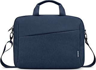 Lenovo 16" Laptop Bag T210 (ECO), Water-Resistant Laptop Sleeve Case with EVA Protective Padding, Dual Compartments, Travel Strap, Eco-Friendly Recycled Material, Fits Up to 16-Inch Laptops, Navy