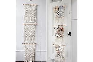 Sasa Macrame Over Door Organizer: Clutter-Conquering Storage Solution