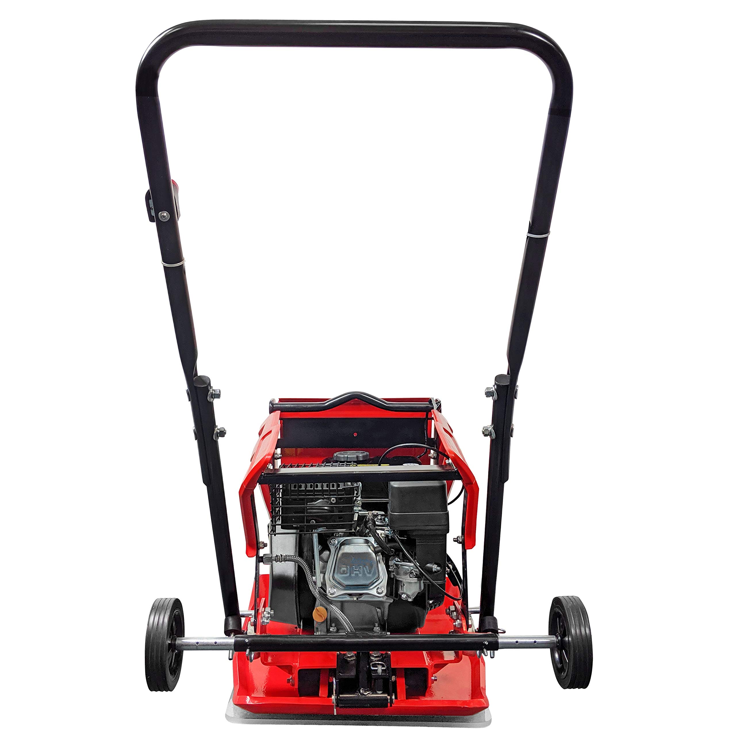 Plaque vibrante RPV-29465 Compacteur de sol 6,5 CV Profondeur de compactage 35 cm Poids 111 kg incl. tapis en caoutchouc et train de roulement