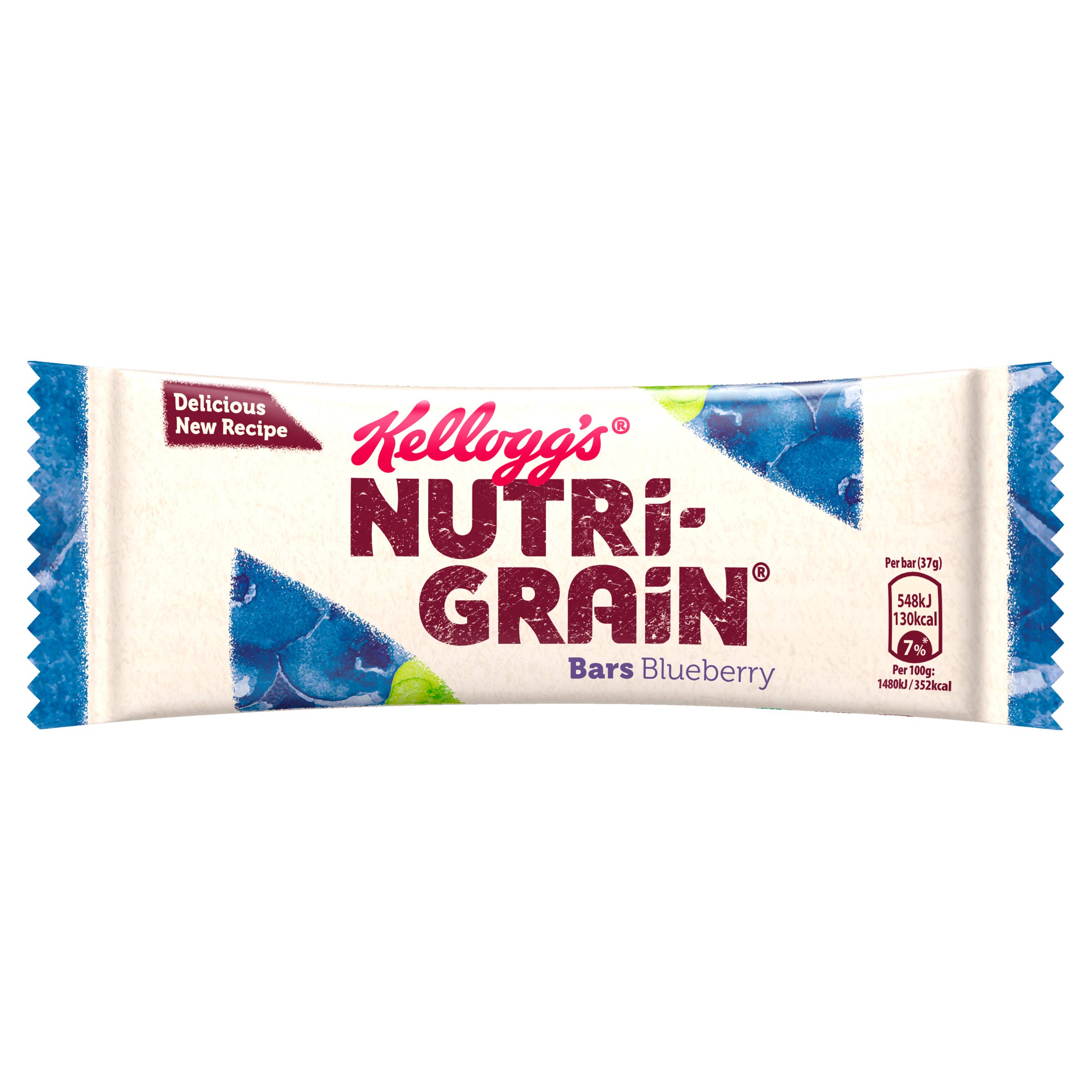 Nutri-Grain Blueberry Breakfast Bar, 37 g, Pack of 25