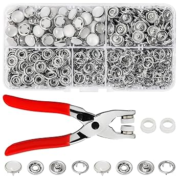 Amazon.com: K Kwokker Pearl Snaps for Fabric w/Snap Pliers