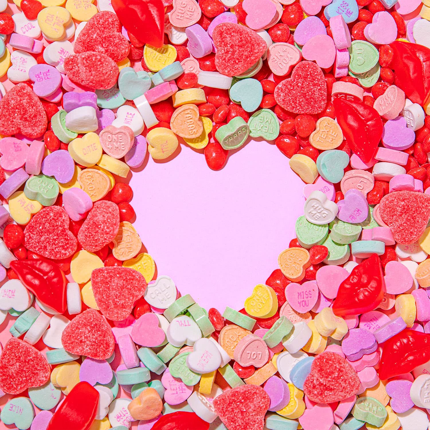 Brach’s Valentine’s Day Tiny Conversation Heart-2-Heart Candy | Classic Heart Candy for Decorating Valentine's Day Cookies and Treats, 14oz Bag