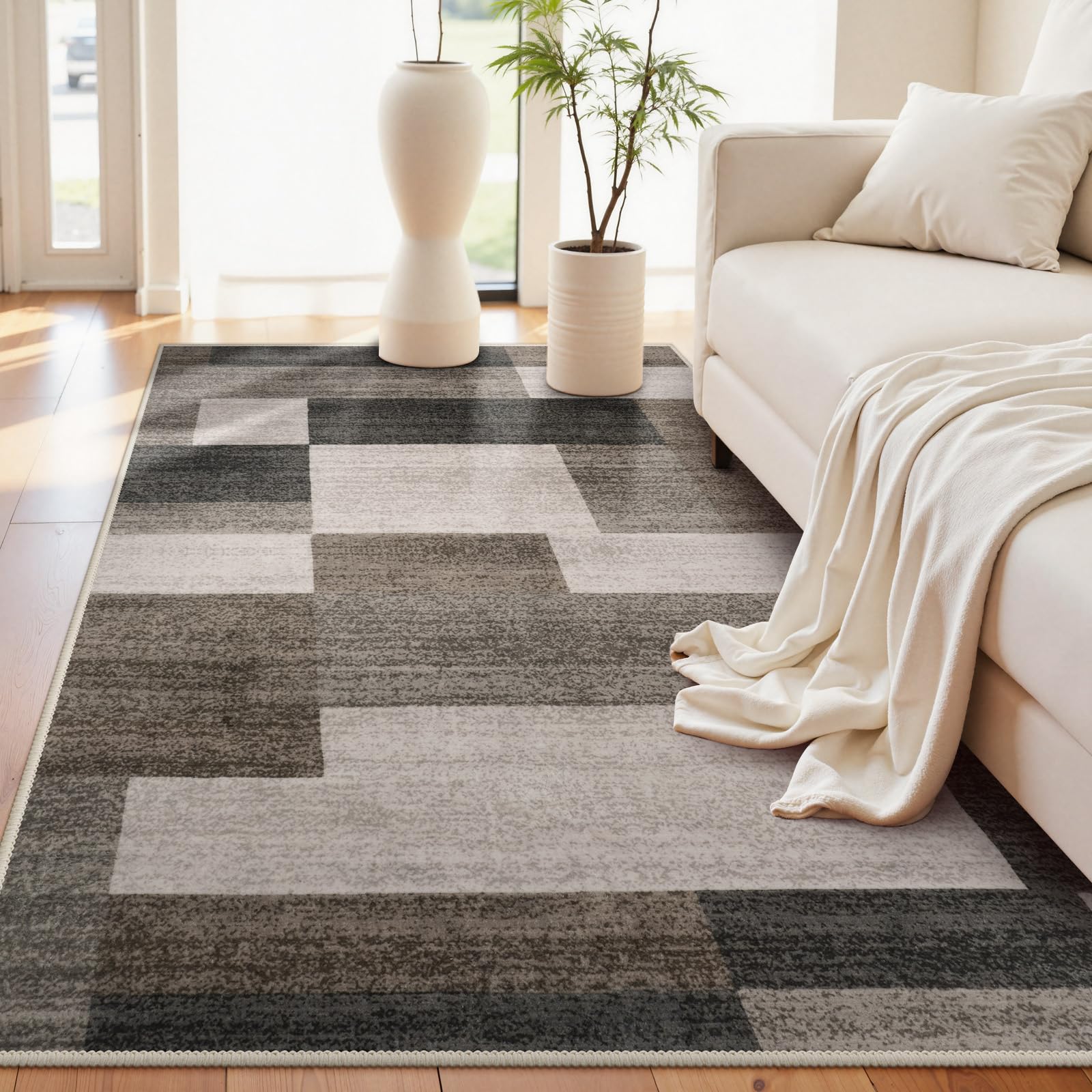Amazon | HAOCOO カーペット 洗える 140х200cm ラグ 約1.5畳 北欧風