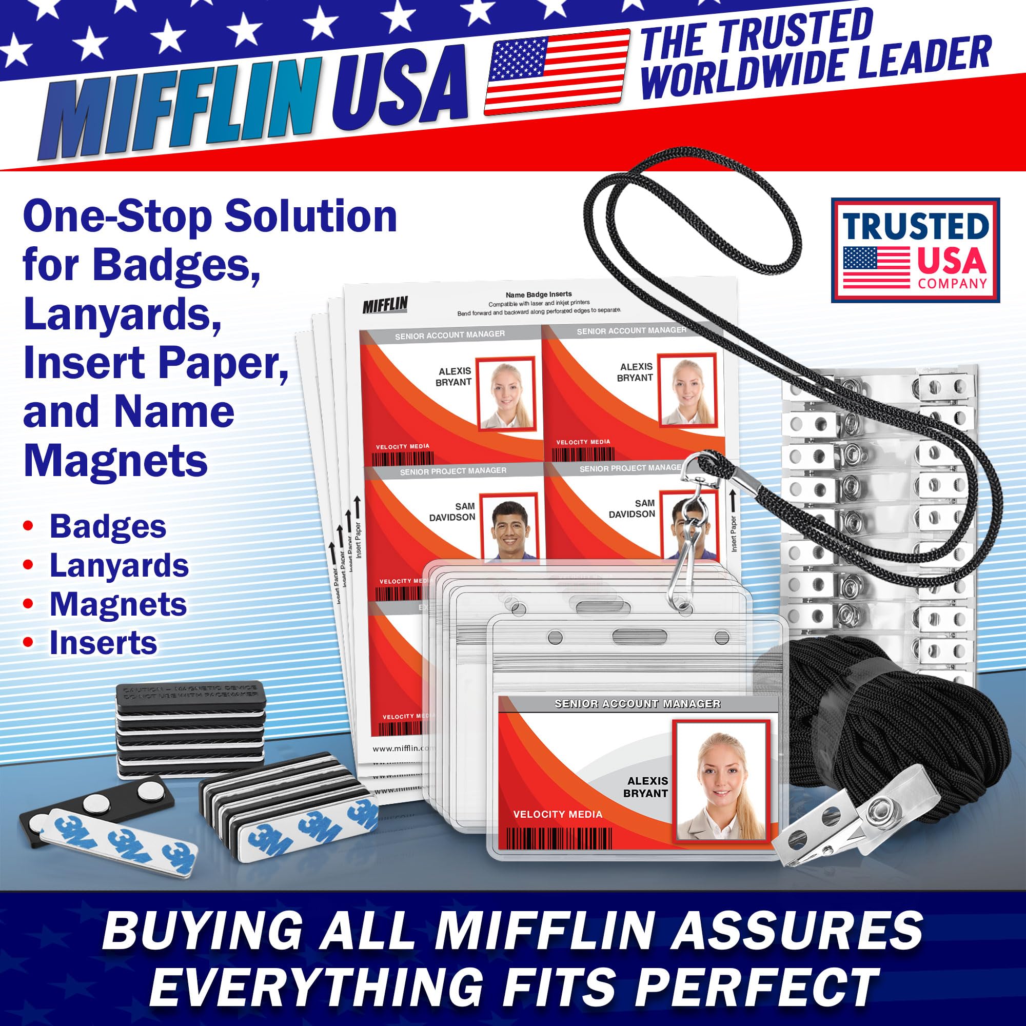 MIFFLIN - Cordón para identificación (gancho giratorio)