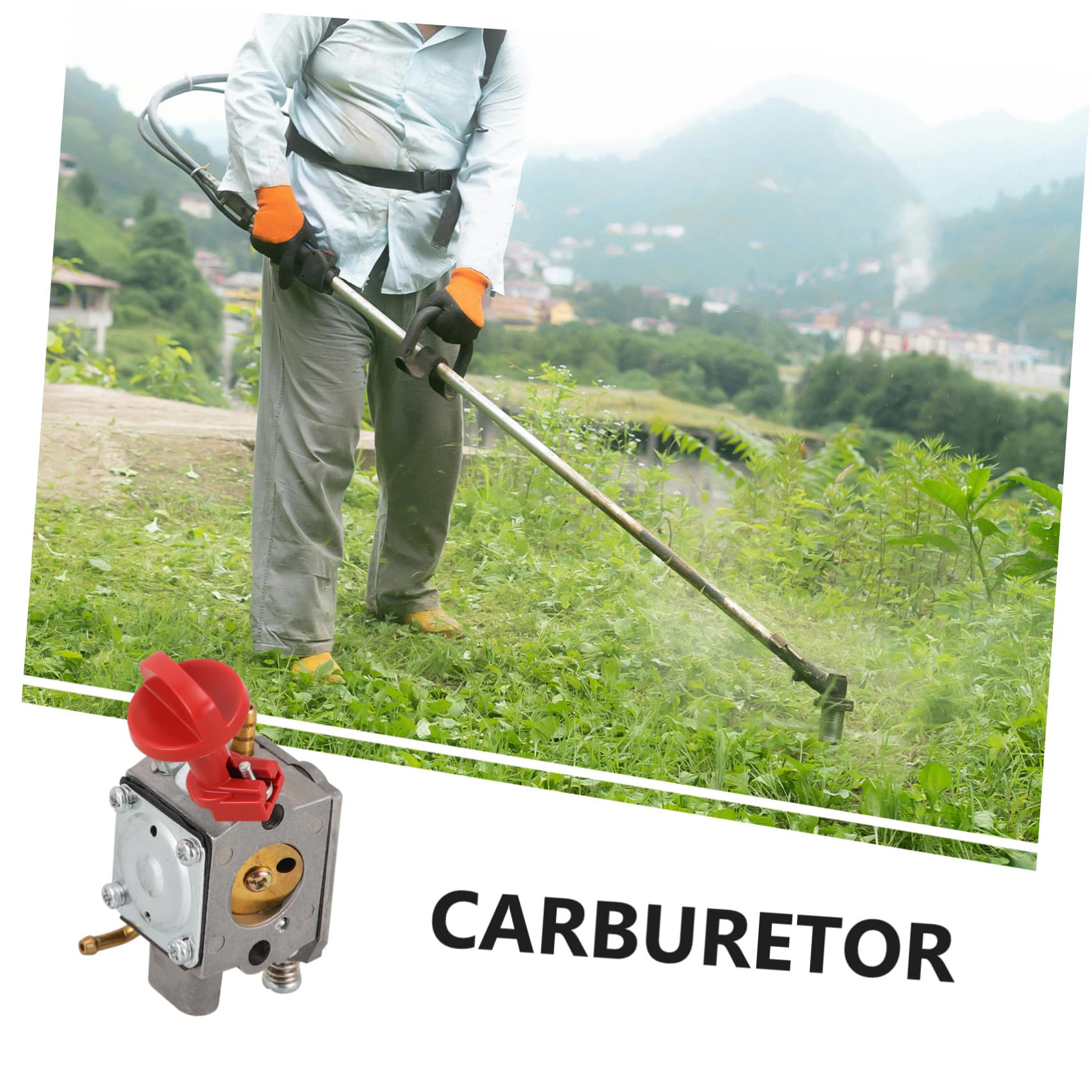 Carburador de Cortacésped H543r H543rs 525rs de Aleación de Aluminio | Reemplazo Compatible para Cortacésped, Limpieza Sencilla, Cambio Rápido, Pieza para Cortacésped