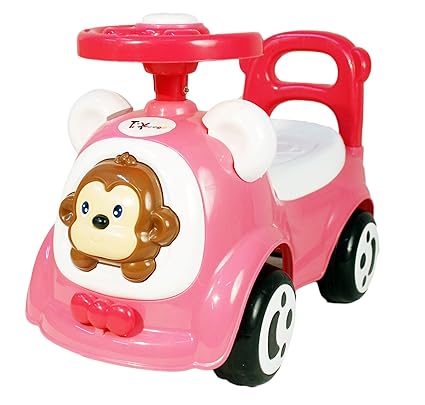 Toy House Happy Jagoo's Funky Push Car, Pink (1 to 3 Years)