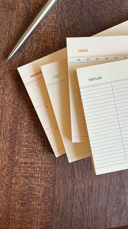 Difference Introduction 4-Piece Desktop Undated Planner Set (Targets, Weekly Planner, Dotted and Striped Notepad)