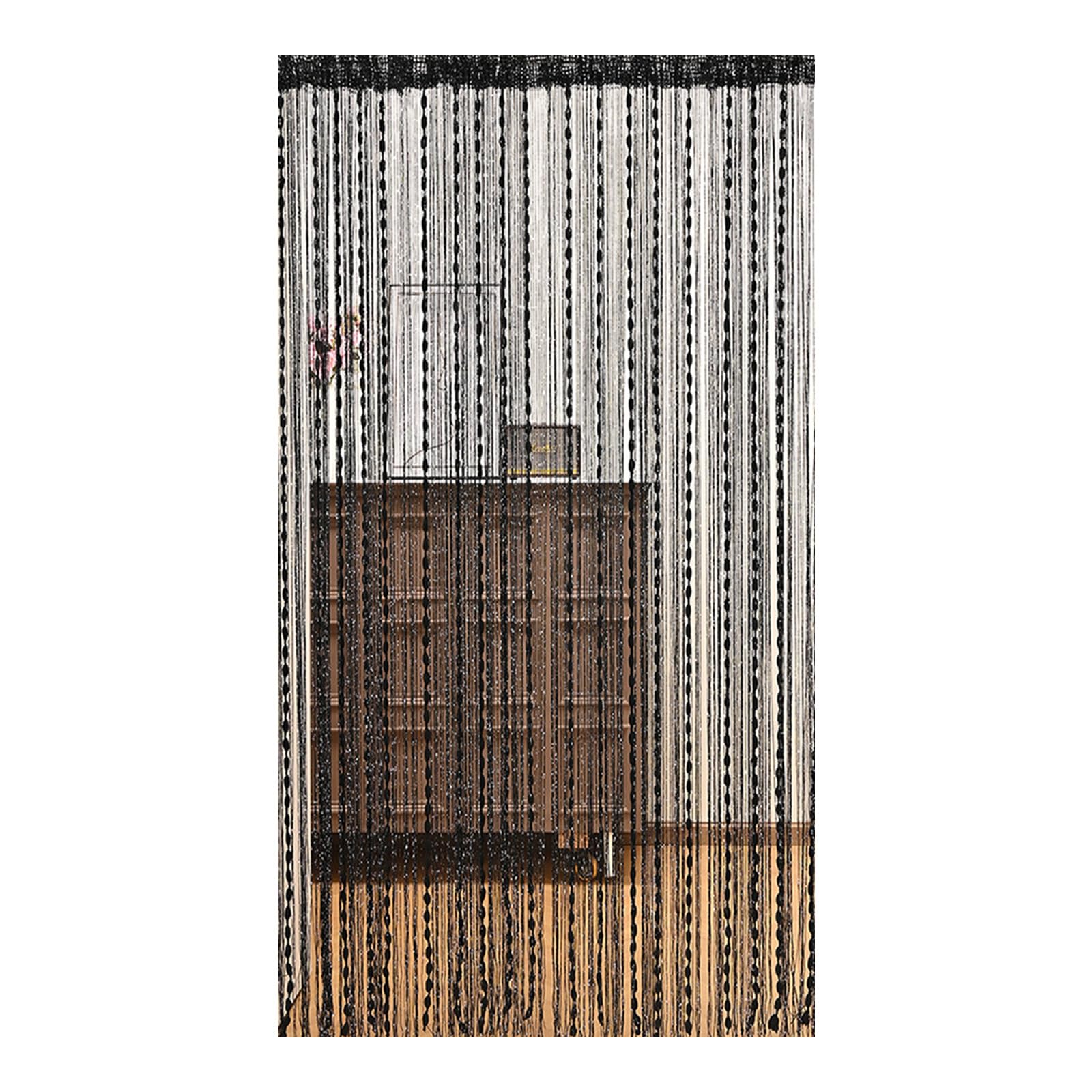Elnwnnkc Privacy Enhances Jeweled Curtain with Dense Tassels Bedroom Decoration Washable Polyester Component Privacy Room Divider Curtain