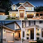 Grandes lumières murales extérieures de 18'' 2-Packs, Moderne extérieur noir luminaires, étanche extérieur sconces lumière de porc pour la maison mur Mount, ferme mur lanternes pour porte avant, Garage