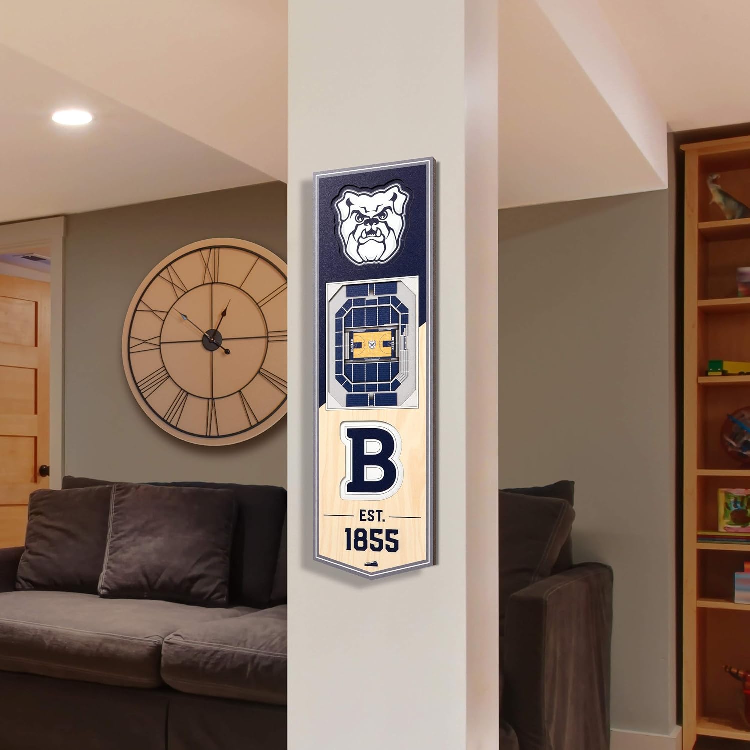 YouTheFan NCAA Butler Bulldogs 3D Stadium 6x19 Banner - Hinkle Fieldhouse