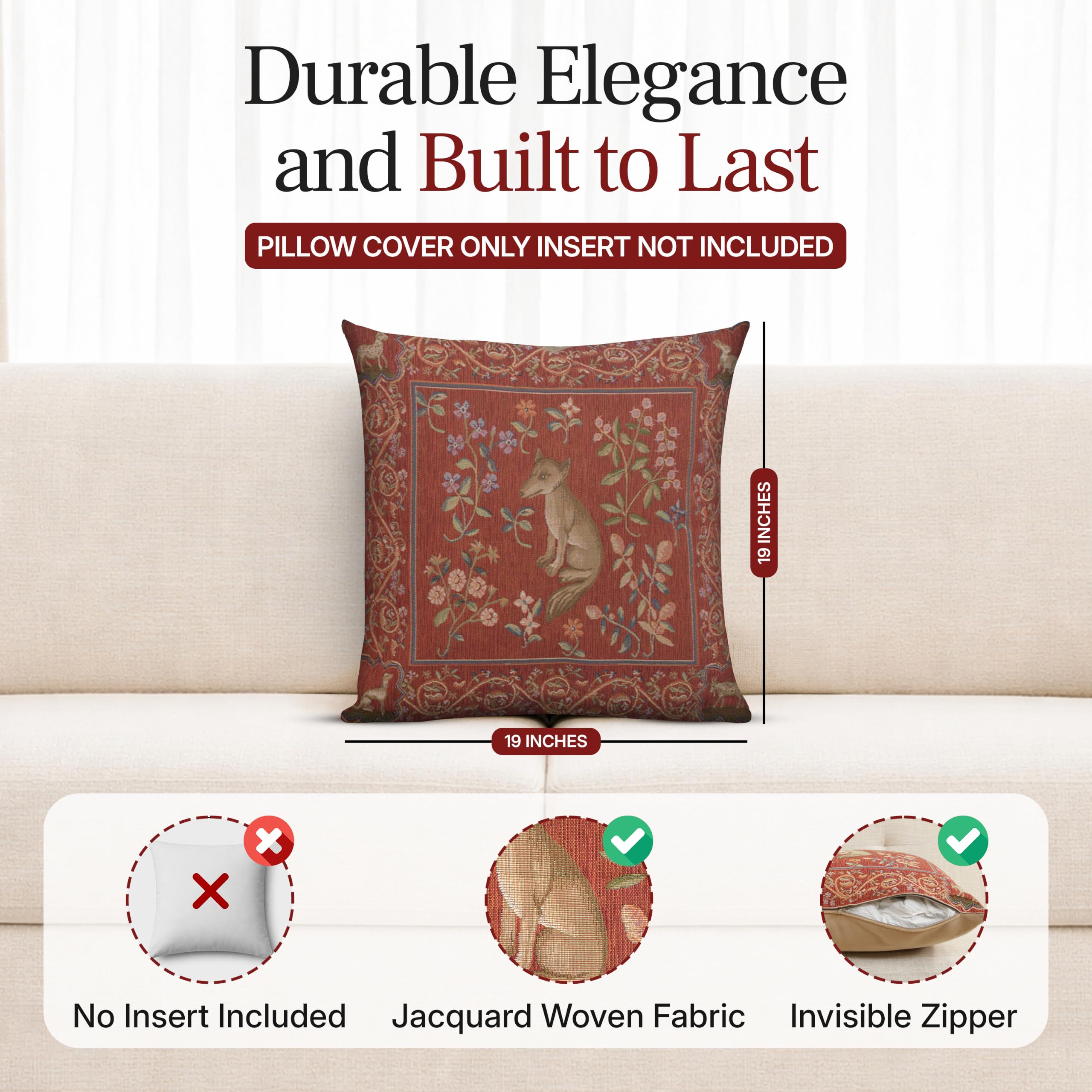 Amazon.co.jp: Charlotte Home Furnishings カウチ 枕カバー 48.3 x 