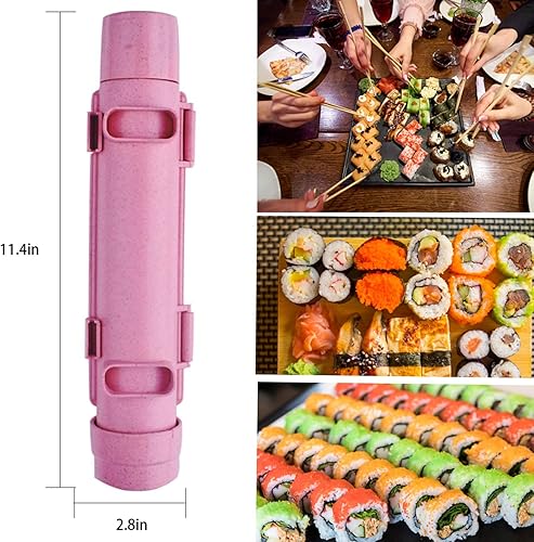 Miniatura 6 de Molde de sushi todo en uno Sushi Bazooka Maker DIY Máquina de rodillos de arroz y sushi Máquina de sushi Máquina para hacer sushi Kit y juego de