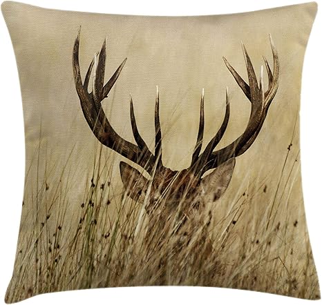 antler throw pillow