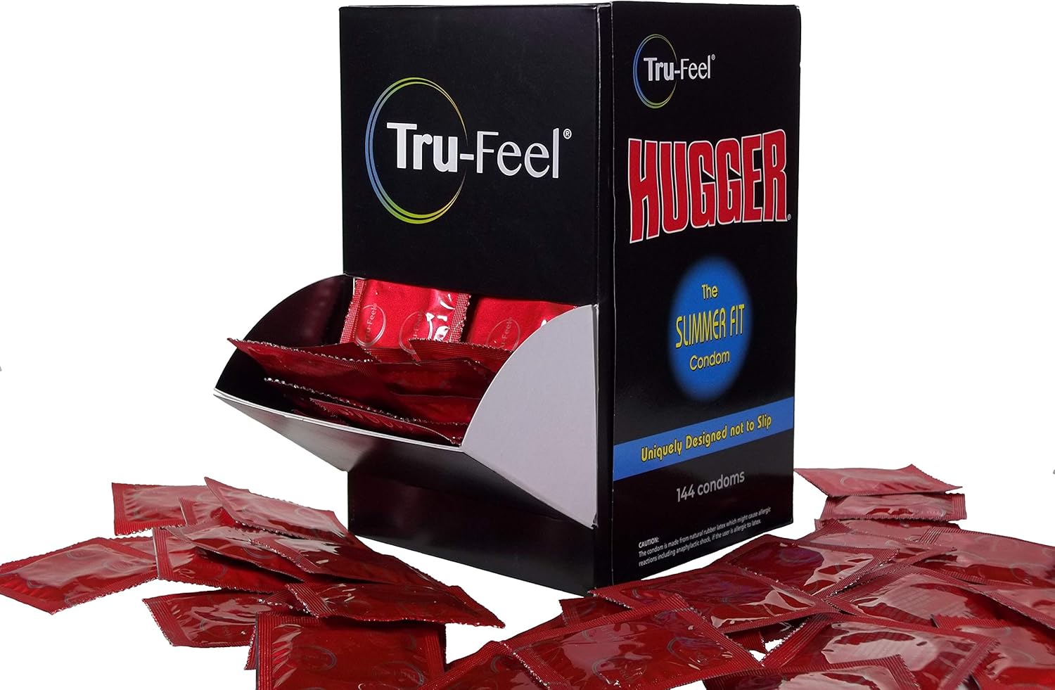 Tru-Feel Hugger Latex Condoms The Slimmer Fit Condom Bulk 144 Count