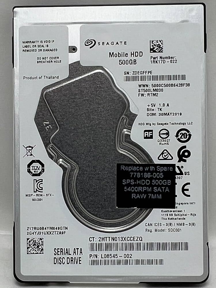Seagate ST500LM034 ｘ４本セット (中古品) Amazon | Seagate Barracuda Pro 2.5