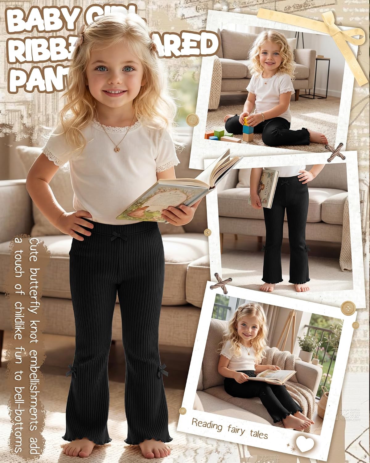 Toddler Girls' Flare Legging Pants for 18M-5Y
