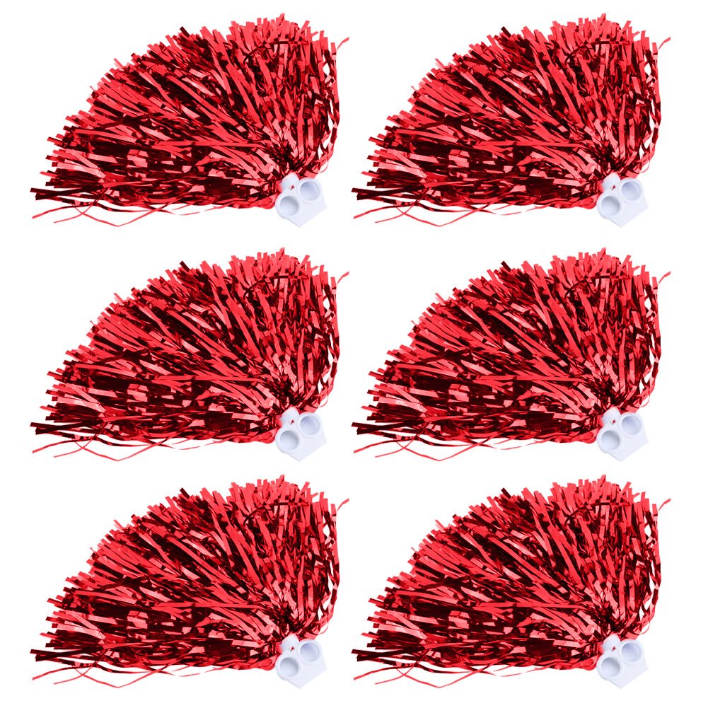 Cheerleading Pompoms Cheer Party Costume Sports Accessory (Red)