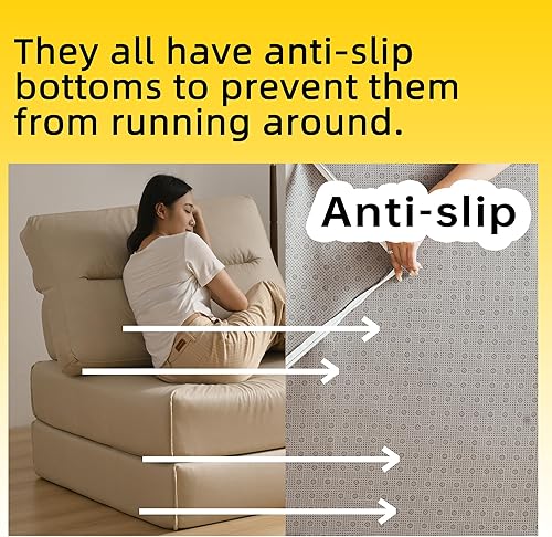 Miniatura 6 de GZSQCJJ Nuevo sofá creativo 2024, tapete de juego modular movible, sofá futón de pie para sala de estar y sala de estar, cama de invitados, área de