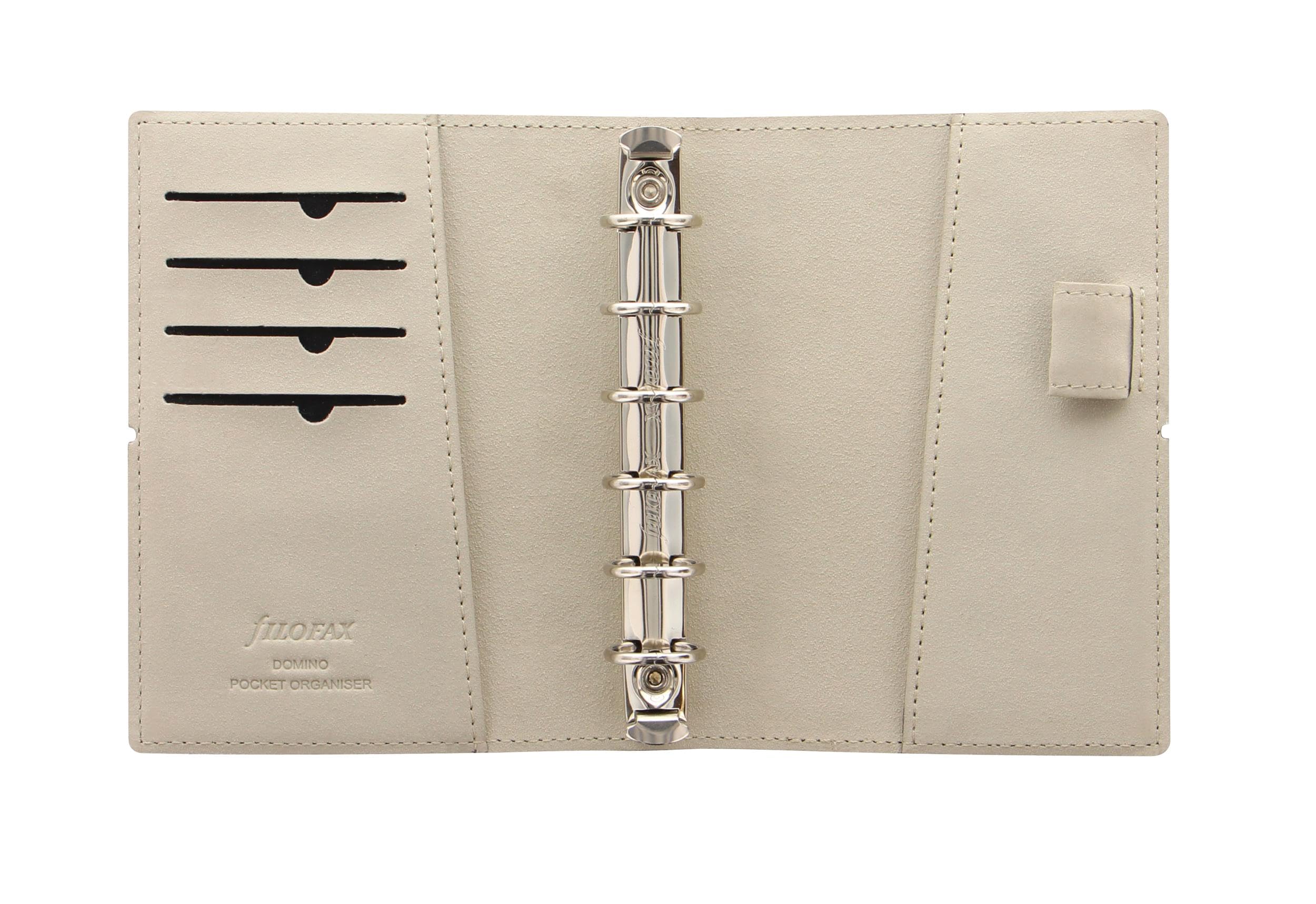 Filofax Domino Persönlicher Organiser Gummibandverschluss nachfüllbar A5, Schwarz