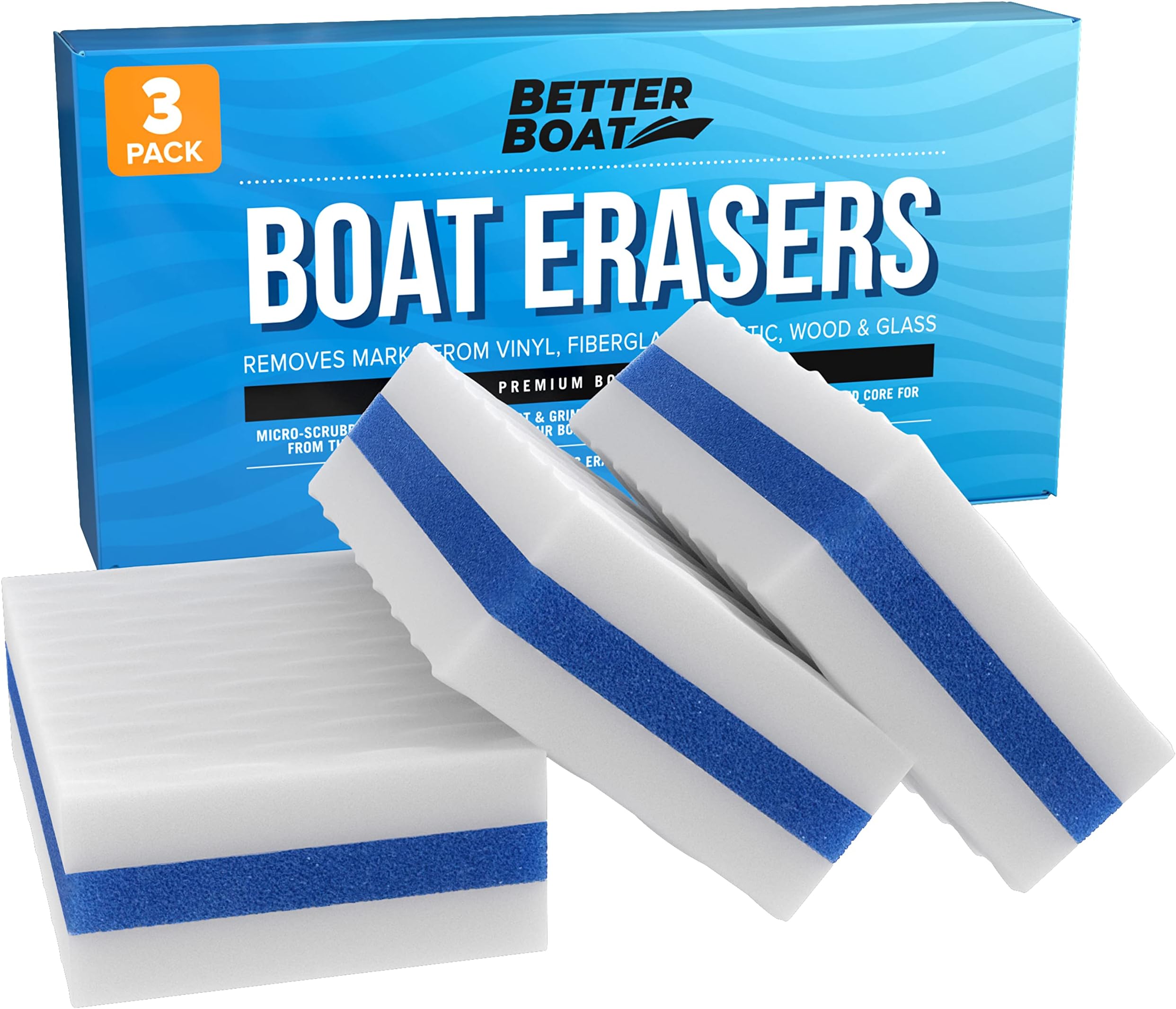 Better Boat Premium Scuff Erasers | Magic ing Accessories for Cleaning Black Streak Deck Marks and More