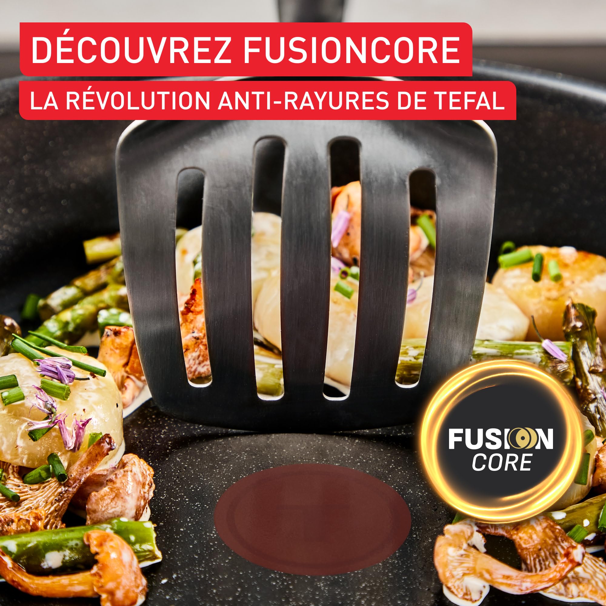 Tefal Explore Ceramic, Lot de 2 poêles 24/28 cm, Revêtement en céramique antiadhésif