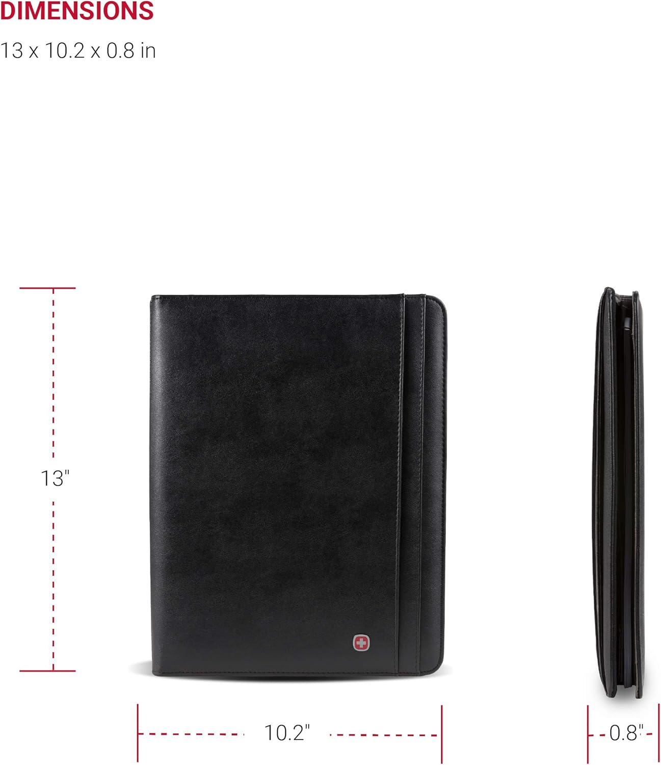 Wenger Merit Padfolio, Padded Document Organizer, Black