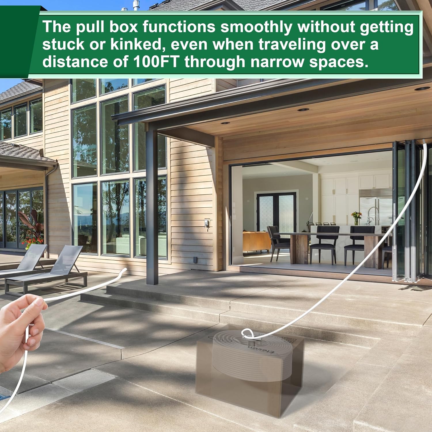 Adoreen Bulk Cat 6 Ethernet Cable 500 Ft Black, Easy Pull Box, 24AWG CCA, 10Gbps 550Mhz, POE,Soft Flexible Smooth UTP Internet Network Cable-Running FT Count