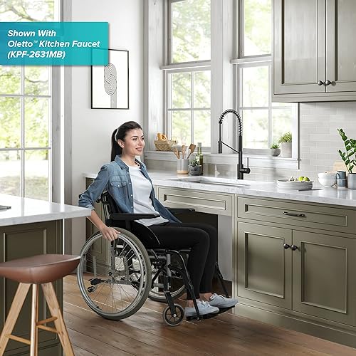 Miniatura 129 de KRAUS Kore KWU111-21 - Fregadero de cocina con estación de trabajo de 21 pulgadas, para empotrar, cuenco doble, de acero inoxidable calibre 16