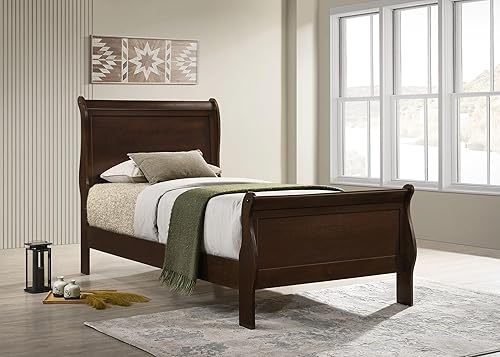 Vista 2 de Coaster Home Furnishings Louis Philippe 202411T - Cama de trineo con doble panel