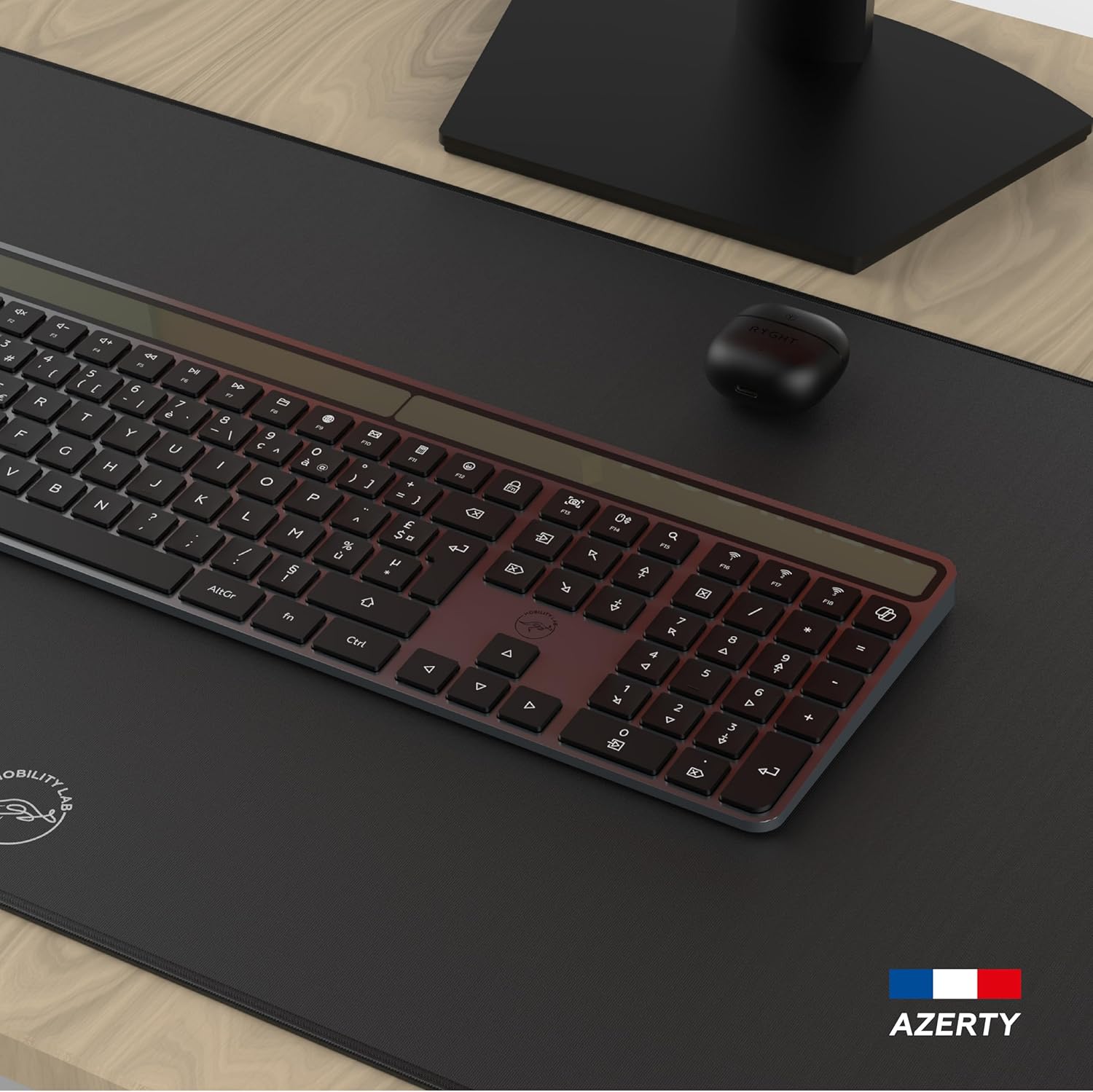 Mobility Lab KS720W Keyboard on a desk