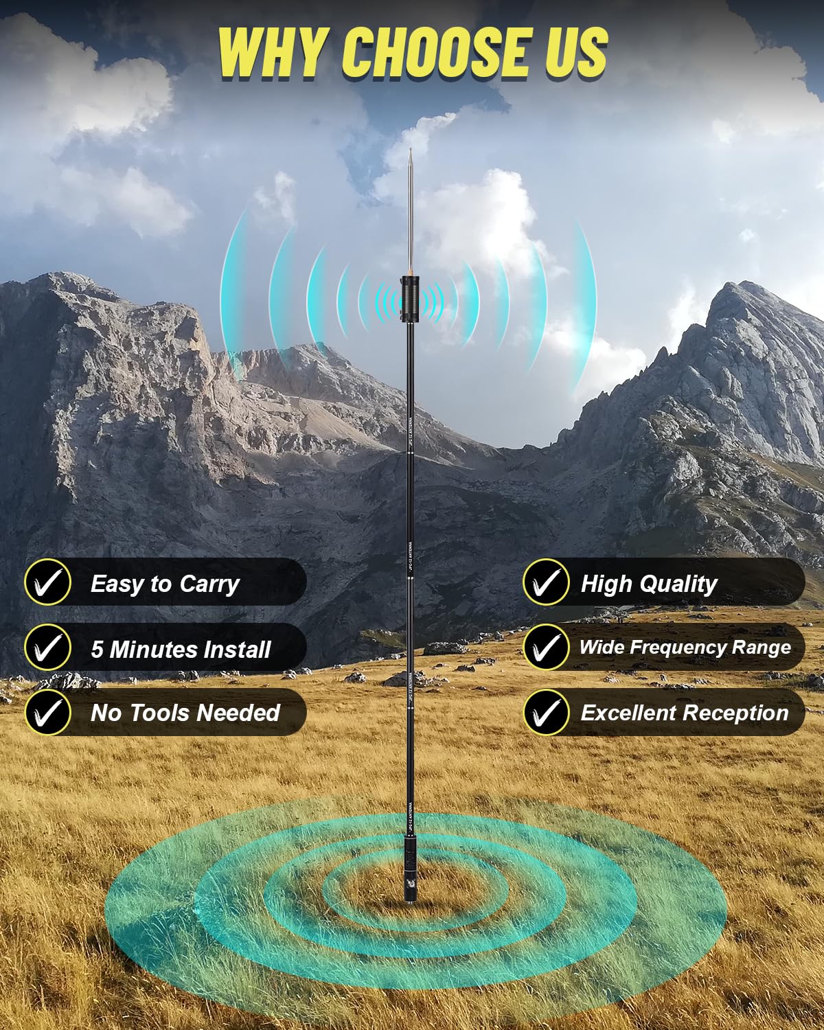 Amazon.com: JPC-12 HF Antenna for Ham Radio, 7MHz - 50MHz All Band