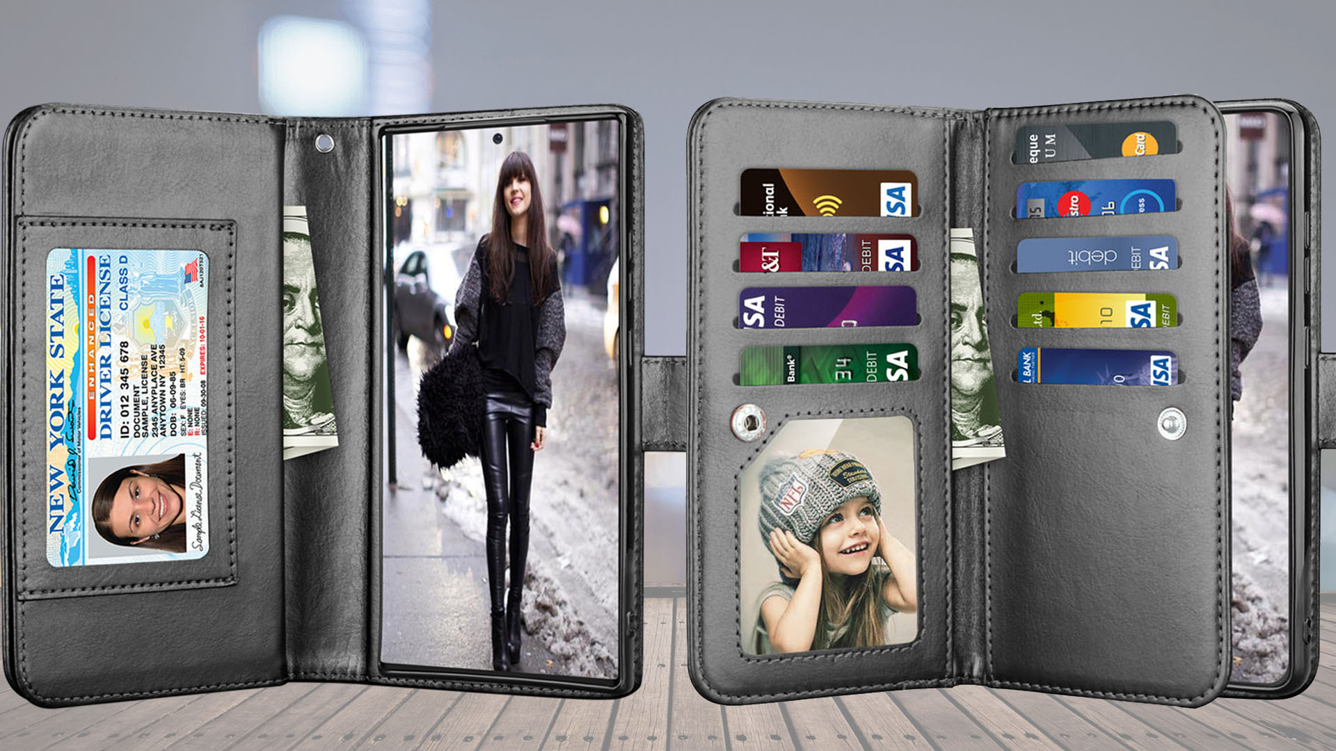 Motorola Moto G 5G 2023 Wallet Case – Mit RFID-Schutz, Kartenfächern & Standfuß, Rose Gold
