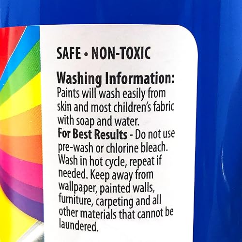 Miniatura 5 de Cra-Z-Art Paquete a granel de pintura de témpera lavable, 10 unidades, colores surtidos de 8 onzas cada botella