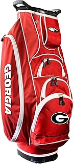 Team Golf NCAA Georgia Albatross Golf Bag Lightweight, 10-Way Club Divider, Spring Action Stand, Insulated Cooler Pocket, Velcro Glove and Umbrella Holder & Lift Assist Handles