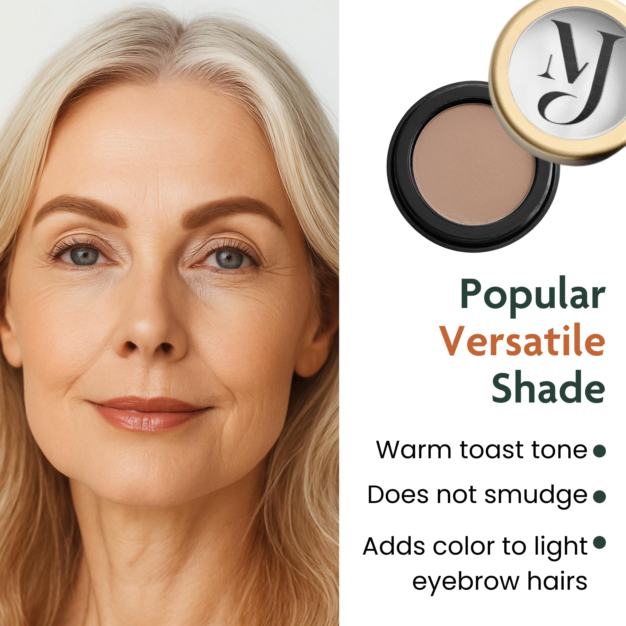 Marie-José Eyebrow Powder, High Colour Pigmentation, Cruelty-Free & Vegan, Natural & Even Eyebrows, Compact box - Image 3