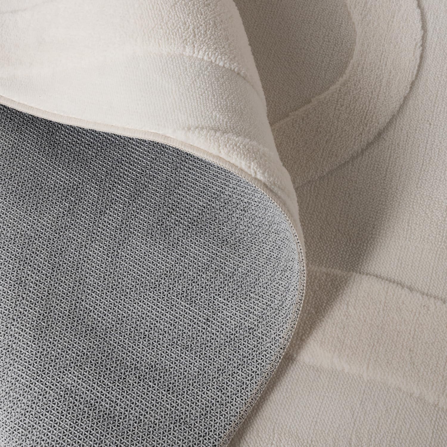 FRAAI | Home & Living Tapis de Salon scandinave - Charm Shapes Blanc - Poil Court - Rectangulaire - 140x200 cm