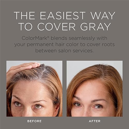 Miniatura 14 de ColorMark PRO - Varita aplicadora de raíz gris líquida, color marrón oscuro, color real