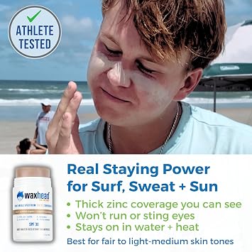Waxhead Tinted Sunscreen For Face Sunscreen, Mineral Sunscreen, Zinc Sunscreen Tinted