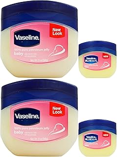 Vaseline Baby 100% Pure Petroleum Jelly, 13 Ounce [With Bonus 1.7 Ounce] (Pack of 2)