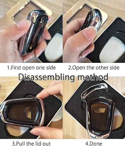 Miniatura 4 de Kwak's Funda de llave ABS compatible con llave (blanco)