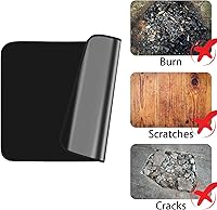 Vista 7 de Tapetes ignífugos para parrilla, 24 x 31 pulgadas, resistentes al calor, para parrilla de mesa al aire libre, protege tu mesa de parrilla al aire