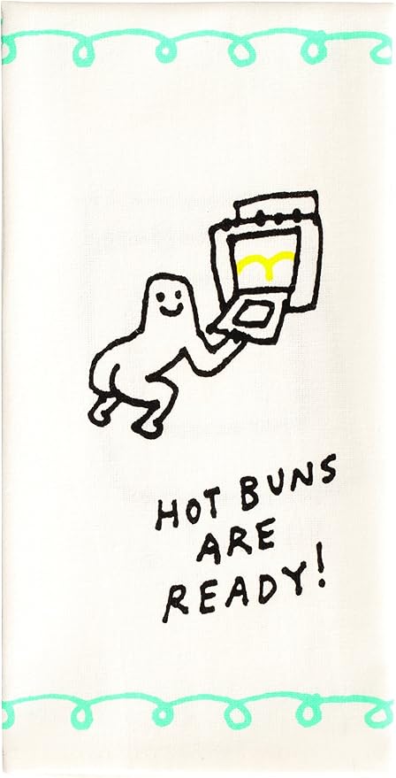 Blue Q Hot Buns are Ready Dish Towel