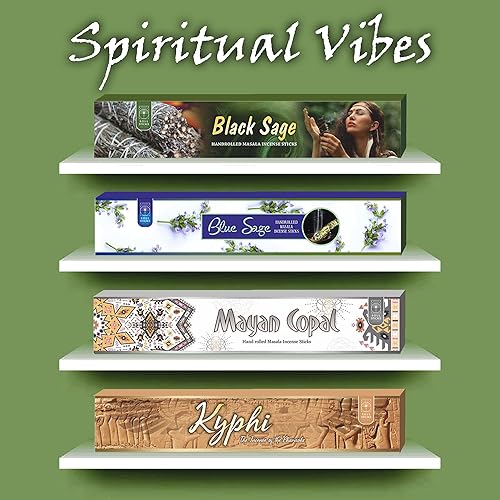 Miniatura 4 de Soul Sticks Varillas de incienso enrolladas a mano, paquete variado de 4 unidades  100% natural de incienso Masala fragancia orgánica para el hogar