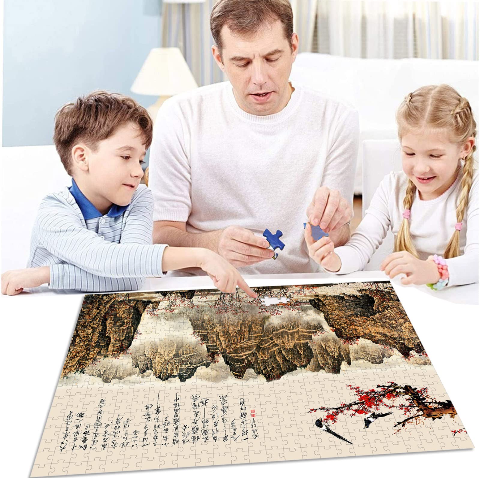 Puzzle zabawka 2000 elementów klasyczne malarstwo chibi puzzle prezenty dla dzieci i dorosłych