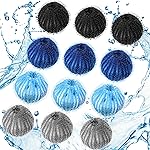 Blulu 12 Pieces Pet Hair Remover for Laundry Dryer Balls Reusable Washing Machine Hair Catcher Pet Dog Cat Catcher Lint Remover (Gray Blue Color)