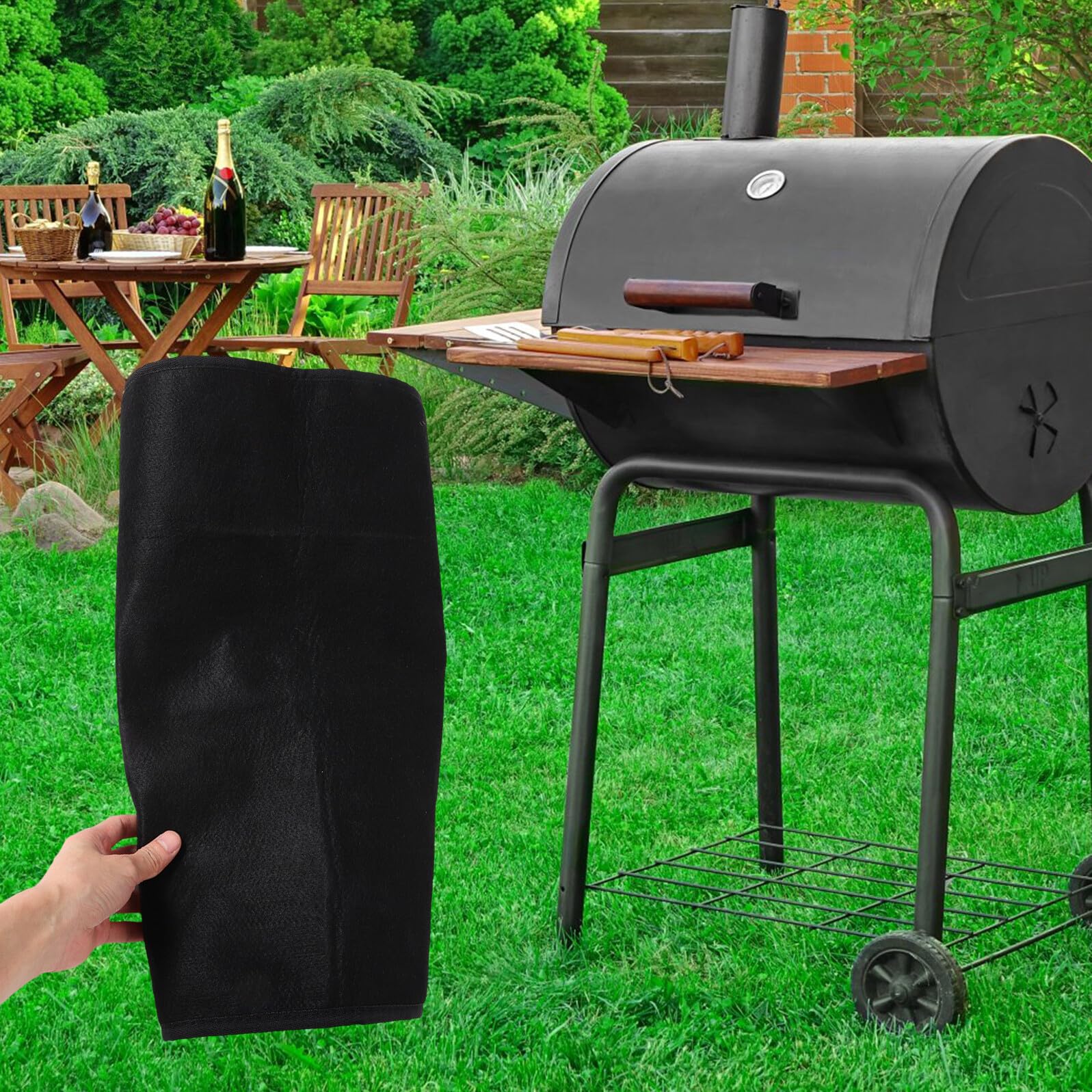 Yardenfun Tappetino Ignifugo Mezza Forma Semicircolare Protezione Pavimento Resistente Alte Temperature per Stufa e Barbecue Antincendio per Interni ed Esterni Design Elegante e Sicuro