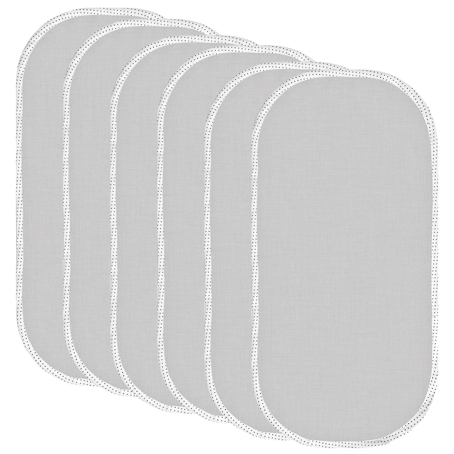 TILLYOU 6PK Larger Softer Changing Pad Liners Waterproof, 27" x 13" Washable Reusable Flannel Cotton Changing Table Cover Liners Leakproof, Portable Baby Changing Mat for Boys Girls, White : Baby