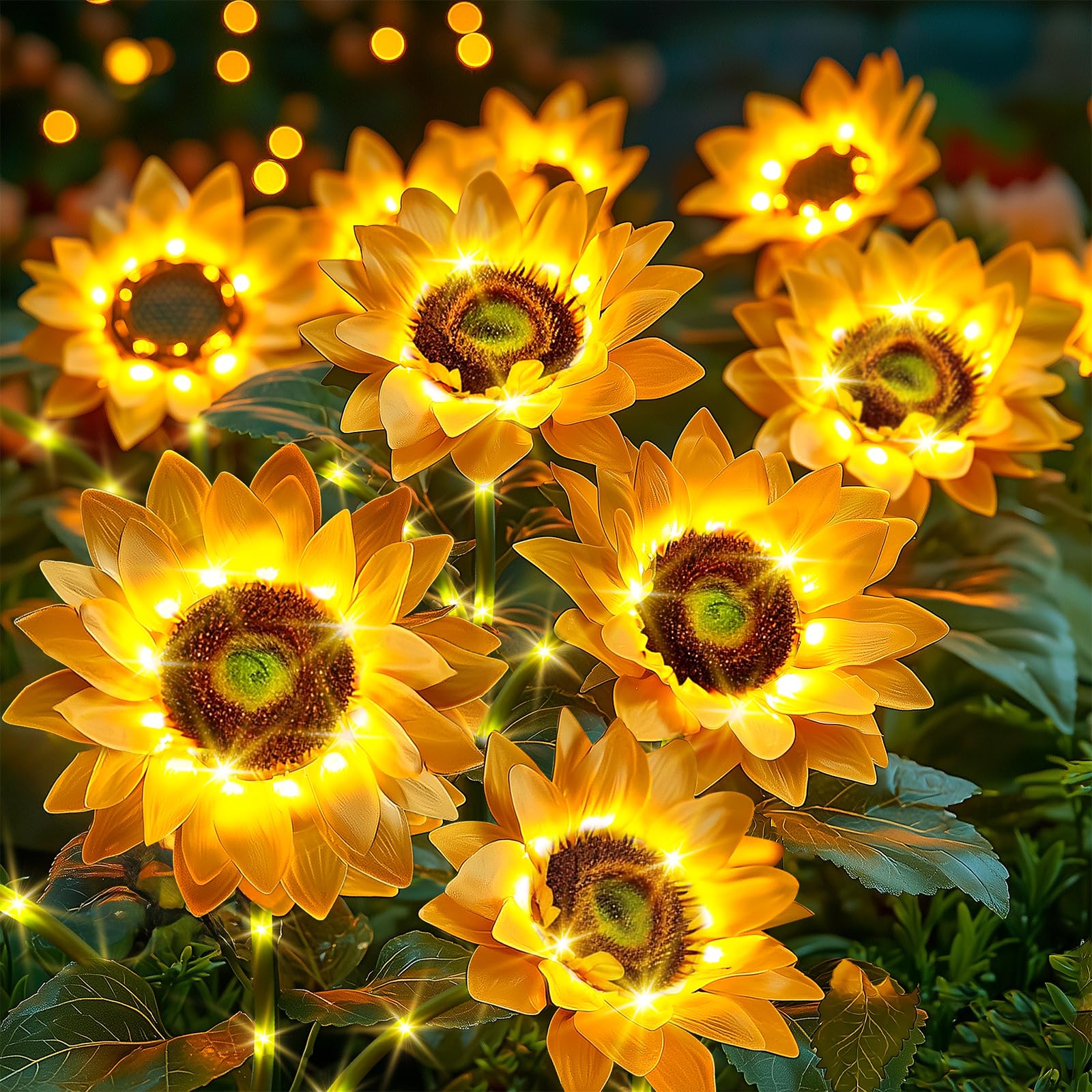 Amazon.com : NESSTU Solar Flowers Outdoor Waterproof: Gifts for